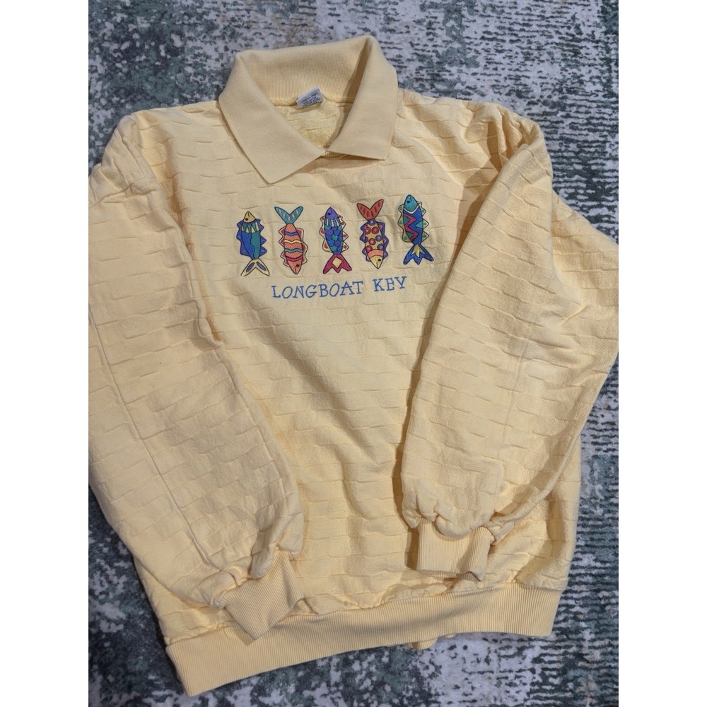Vintage 80s Crazy Shirts Hawaii Longboat Key Sweatshirt USA Womens Sm